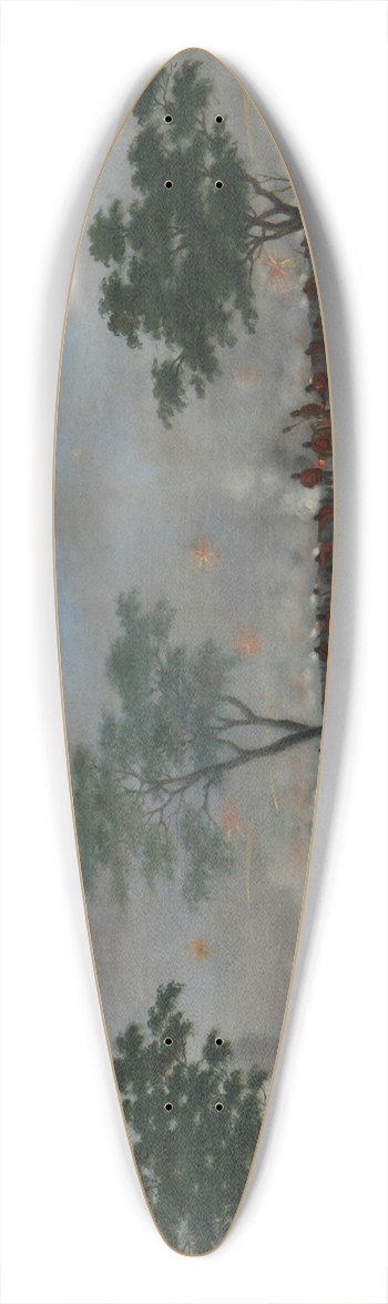 Cndido Lopez - Trinchera de Curupayt 39.3 inch art pintail longboard deck