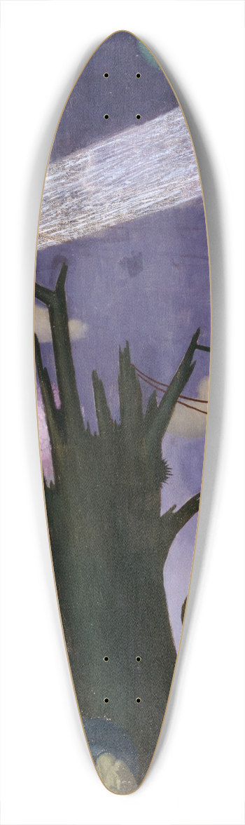 Colin Gill - Evening, After a Push 39.3 inch art pintail longboard deck