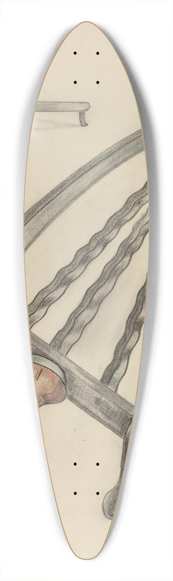 Columbus Simpson - Flat Iron Stand 39.3 inch art pintail longboard deck