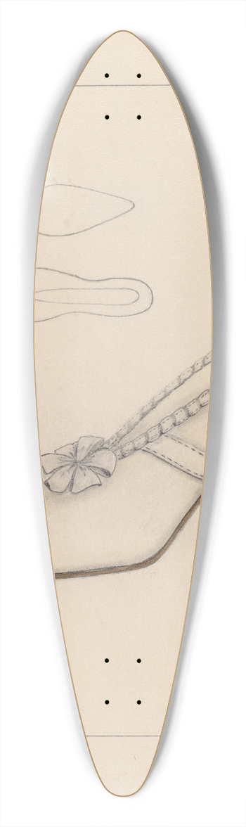 Columbus Simpson - Womans Shoe 39.3 inch art pintail longboard deck