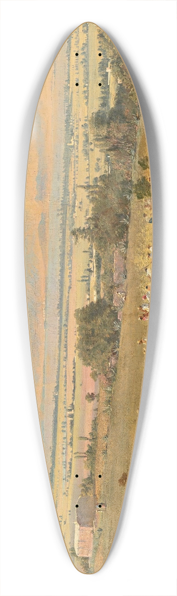 Conrad Wise Chapman - Paisaje Del Valle De Mxico Con El Lago De Texcoco 39.3 inch art pintail longboard deck