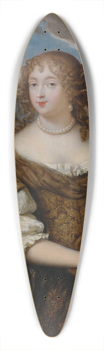 Constantijn Netscher - Portrait of A Lady 39.3 inch art pintail longboard deck
