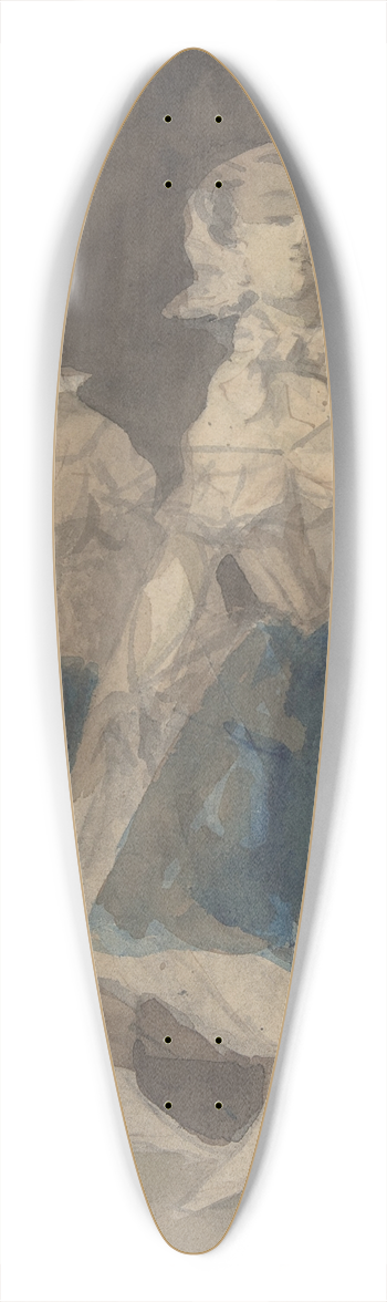Constantin Guys - Two Soubrettes 39.3 inch art pintail longboard deck