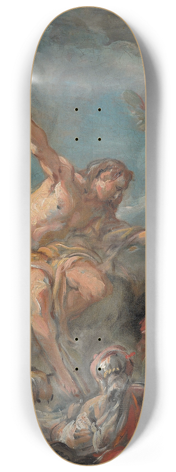 Jean-Baptiste Deshays - Saint John the Baptist Preaching in the Desert 8.25 inch art skate deck