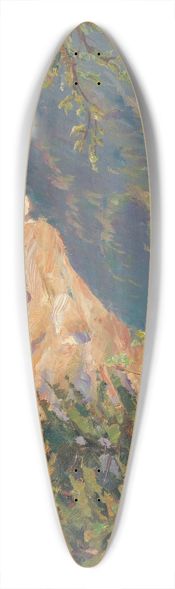 Constantin Westchiloff - Landscape 39.3 inch art pintail longboard deck