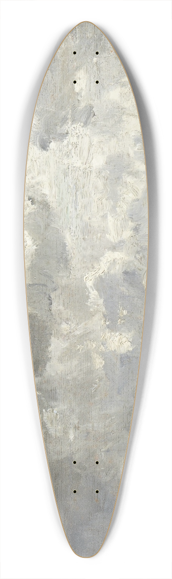 Constant Troyon - Landscape with Painter at Easel 39.3 inch art pintail longboard deck