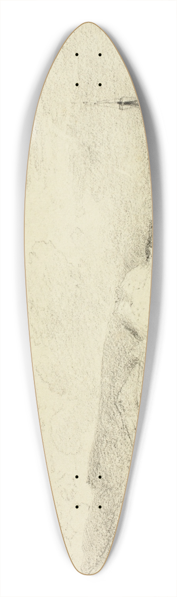 Copley Fielding - Dunbarton from the West 39.3 inch art pintail longboard deck