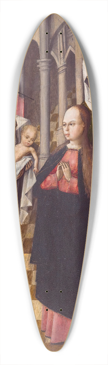 Cornelis Buys - Presentation in the Temple 39.3 inch art pintail longboard deck