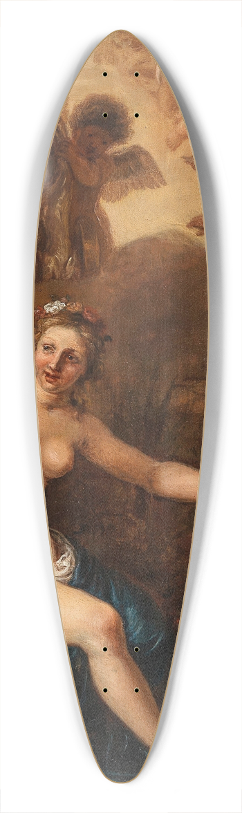 Cornelis Holsteyn - Venus taking away Cupids bow 39.3 inch art pintail longboard deck