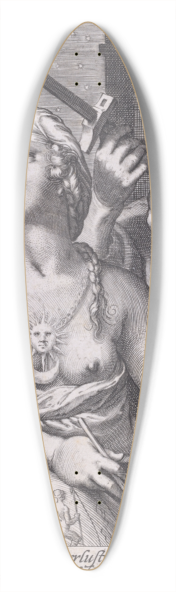 Cornelis Jacobsz Drebbel - Astronomy 39.3 inch art pintail longboard deck