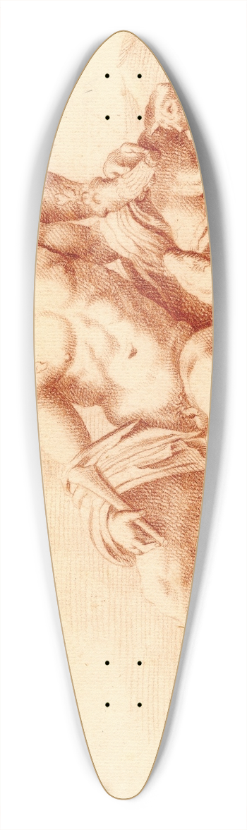 Cornelis Pronk - Beeld van de riviergod Tiber 39.3 inch art pintail longboard deck