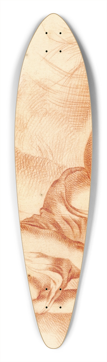 Cornelis Pronk - Beeld van op de grond zittende vrouw 39.3 inch art pintail longboard deck