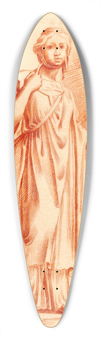 Cornelis Pronk - Beeld van staande vrouw, het hoofd verbonden 39.3 inch art pintail longboard deck