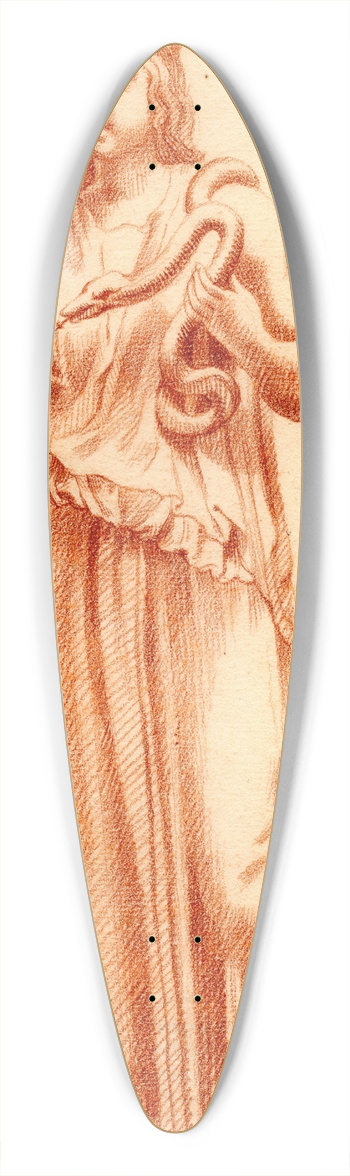 Cornelis Pronk - Beeld van staande vrouw met slang in haar hand 39.3 inch art pintail longboard deck