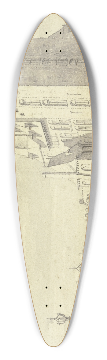 Cornelis Pronk - tHuis den Ooy van vooren 39.3 inch art pintail longboard deck