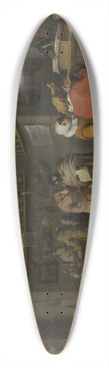 Cornelis Saftleven - Who sues for a cow 39.3 inch art pintail longboard deck