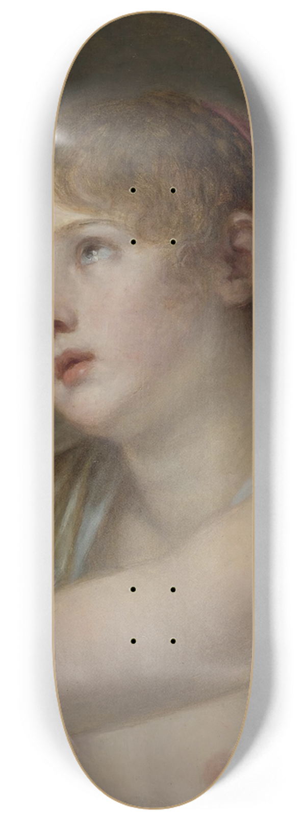 Jean-Baptiste Greuze - Bust Of A Young Woman 8.25 inch art skate deck