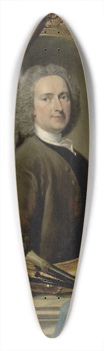 Cornelis Troost - Self-portrait 39.3 inch art pintail longboard deck