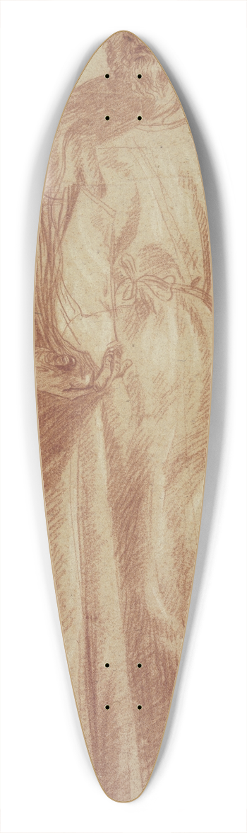 Cornelis van den Berg - Stehender brtiger Mann mit Buch 39.3 inch art pintail longboard deck