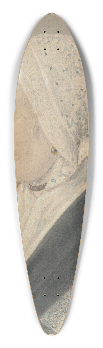 Cornelis van Noorde - Portret van Willemijntje van den Bos 39.3 inch art pintail longboard deck