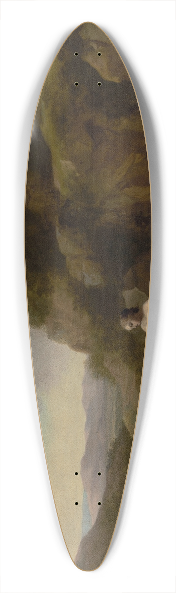Cornelis Van Poelenburch - Landscape with Bathing Nudes 39.3 inch art pintail longboard deck