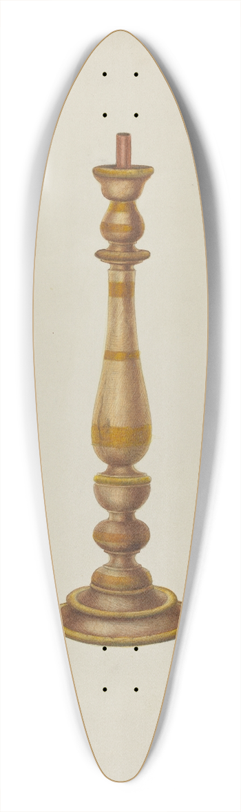 Cornelius Christoffels - Candlestick 39.3 inch art pintail longboard deck