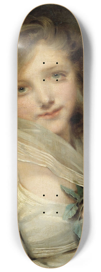 Jean-Baptiste Greuze - Portrait de jeune fille 8.25 inch art skate deck