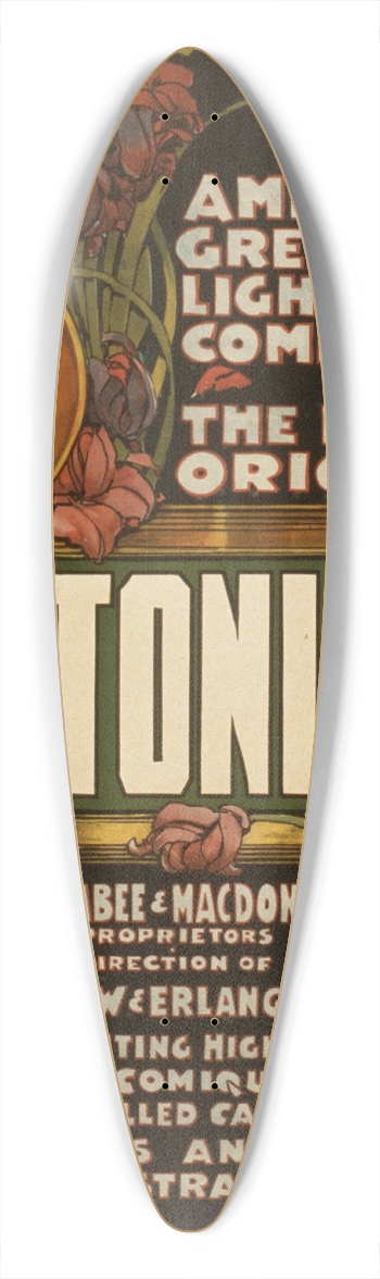 Courier Litho. Co. - Bostonians 39.3 inch art pintail longboard deck