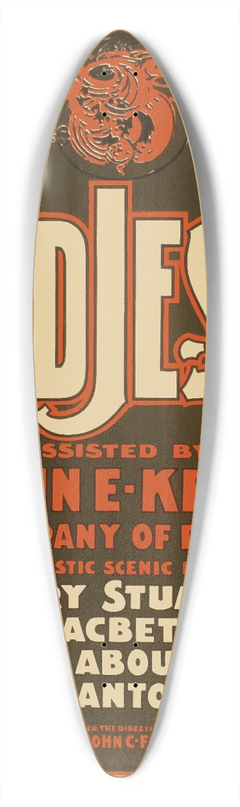 Courier Litho. Co. - Modjeska 39.3 inch art pintail longboard deck