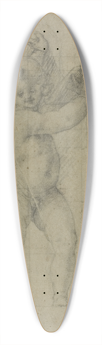 Cristoforo Roncalli - Putto with Raised Arms 39.3 inch art pintail longboard deck