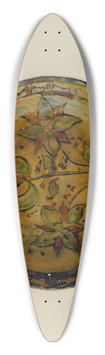 C.W. Perky - Pa. German Pie Dish 39.3 inch art pintail longboard deck