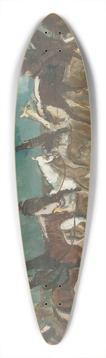 Cyprin Majernk - Exotic Riders 39.3 inch art pintail longboard deck