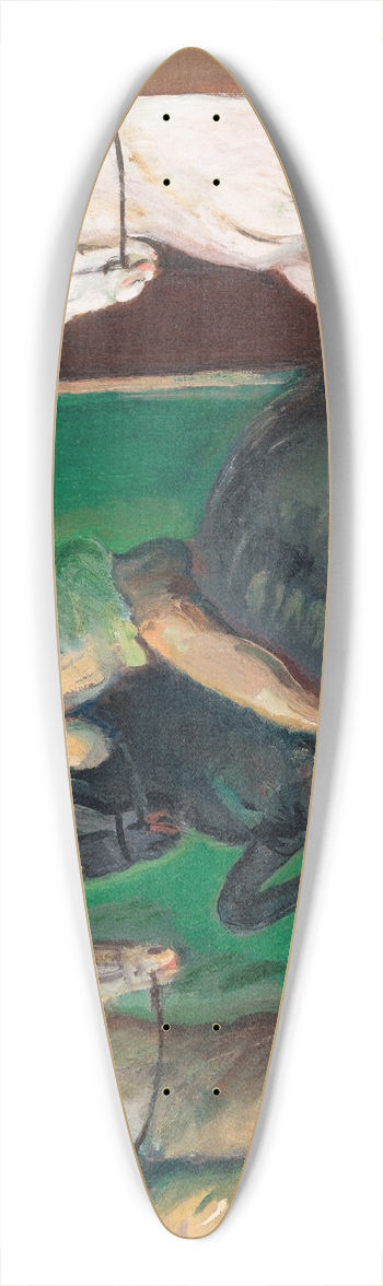 Cyprin Majernk - Riders (On Horses) 39.3 inch art pintail longboard deck