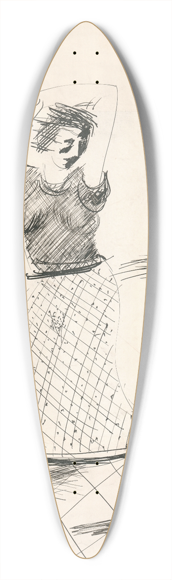 Cyprin Majernk - Tanenica 39.3 inch art pintail longboard deck