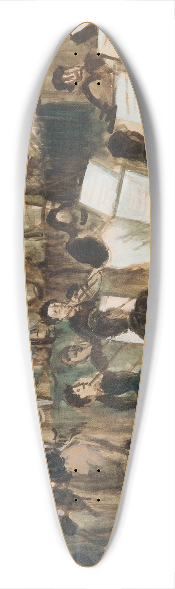 Cyprin Majernk - The Concert 39.3 inch art pintail longboard deck
