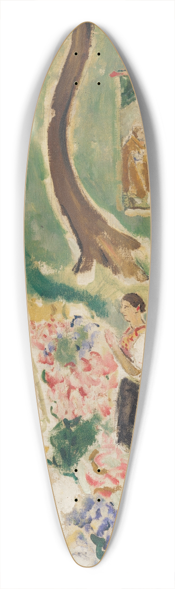 Cyprin Majernk - Two Madonnas 39.3 inch art pintail longboard deck
