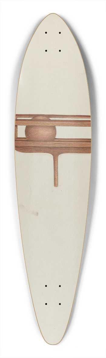 Dana Bartlett - Rattle 39.3 inch art pintail longboard deck