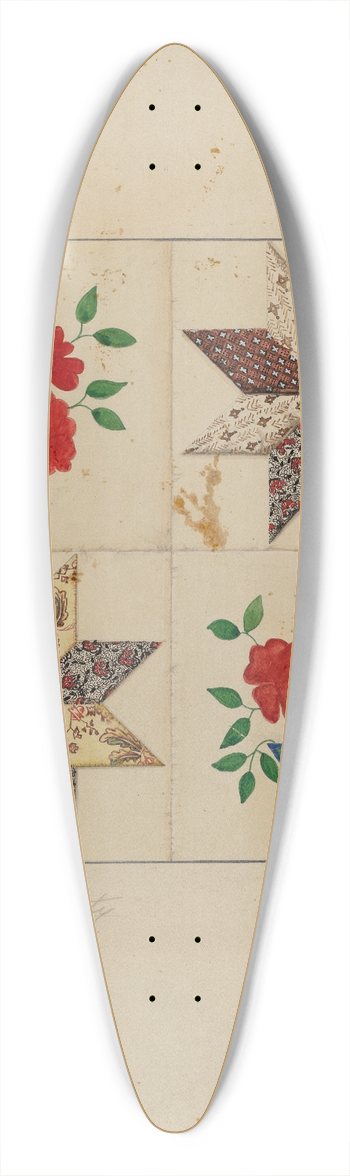 Daniel Fletcher - Patchwork Quilt 39.3 inch art pintail longboard deck