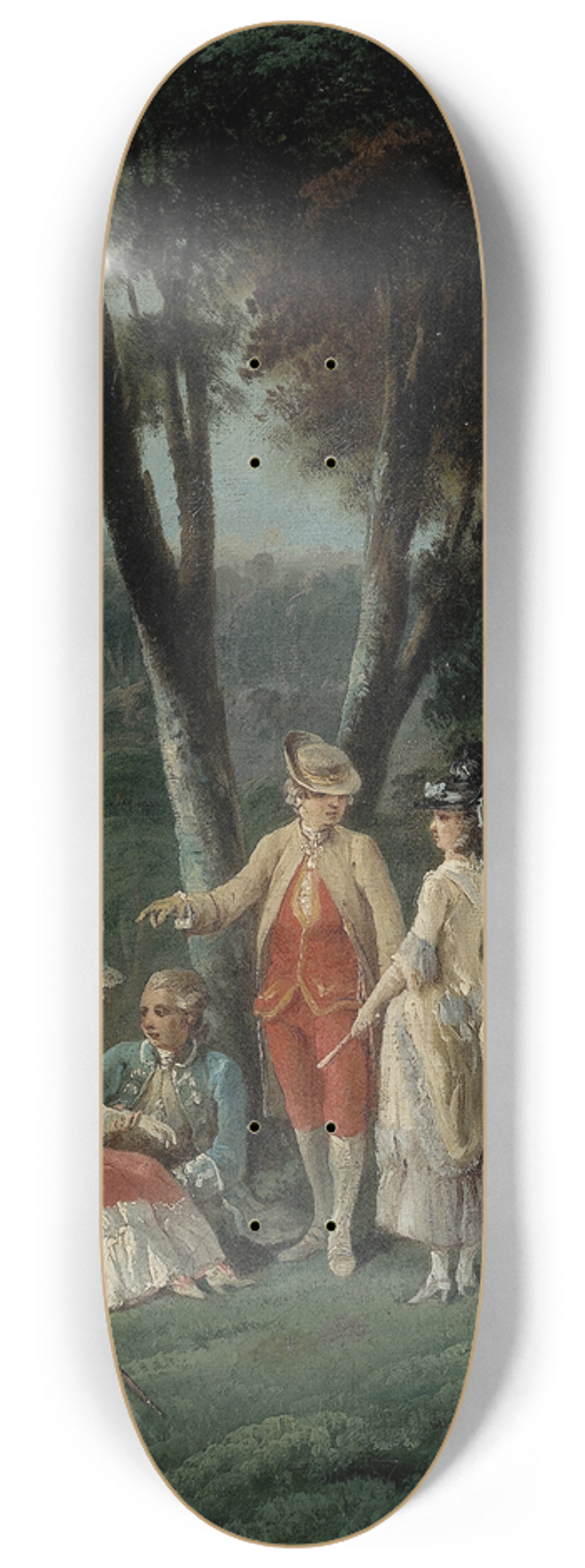 Jean-Baptiste Hilaire - Promenade dans un parc 8.25 inch art skate deck