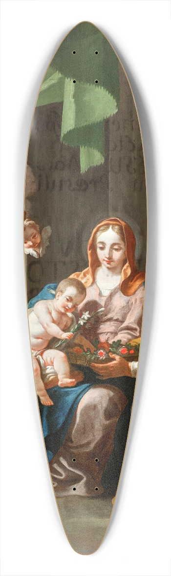 Daniel Gran - Die Heilige Familie 39.3 inch art pintail longboard deck