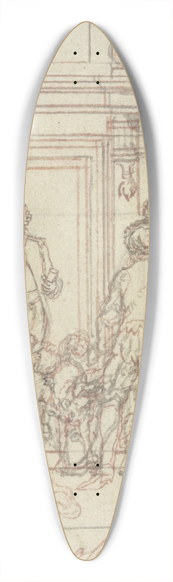 Daniel Nikolaus Chodowiecki - Das Almosen 39.3 inch art pintail longboard deck