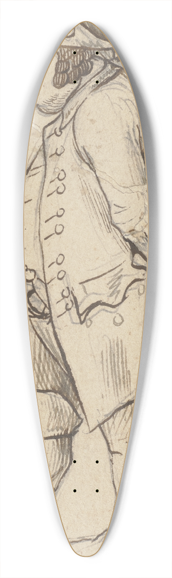 Daniel Nikolaus Chodowiecki - Old officer, standing 39.3 inch art pintail longboard deck