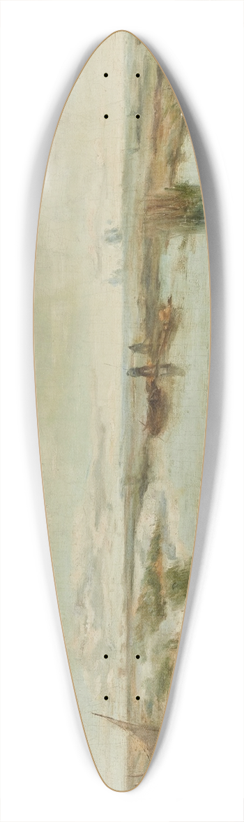 Daniel Ridgway Knight - Punts on a River 39.3 inch art pintail longboard deck