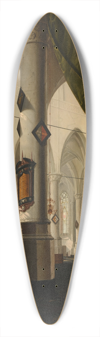 Danil de Blieck - Intrieur dglise 39.3 inch art pintail longboard deck