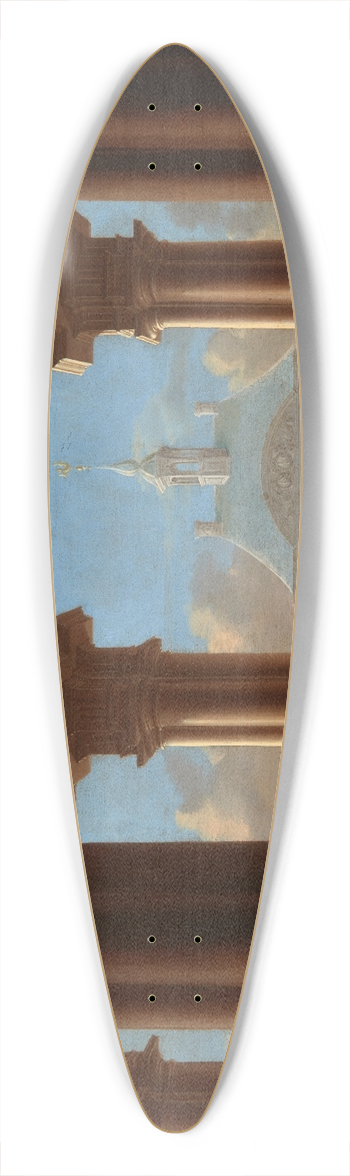Danil de Blieck - Palace Entrance  Architectural Study 39.3 inch art pintail longboard deck
