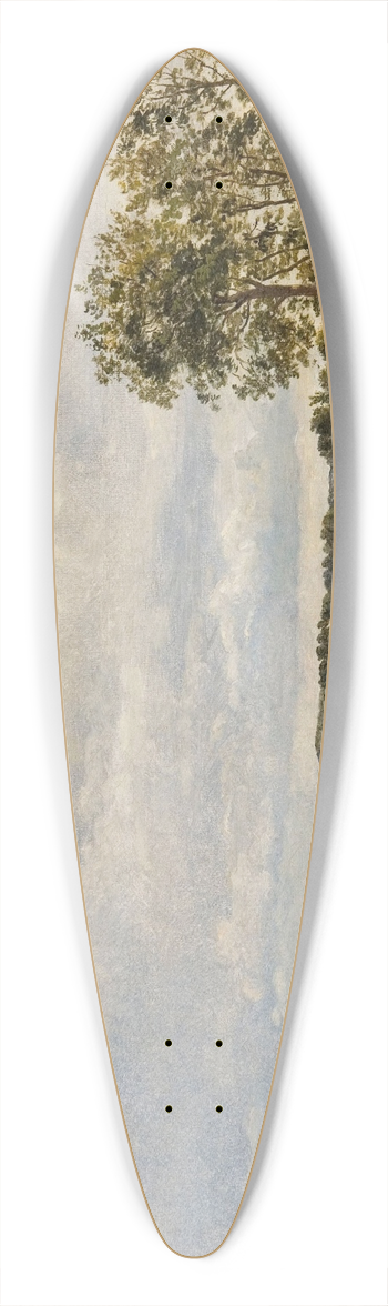 Dankvart Dreyer - Road across the hills. Study 39.3 inch art pintail longboard deck