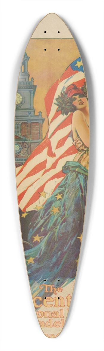 Dan Smith - Sesquicentennial International Exposition 39.3 inch art pintail longboard deck