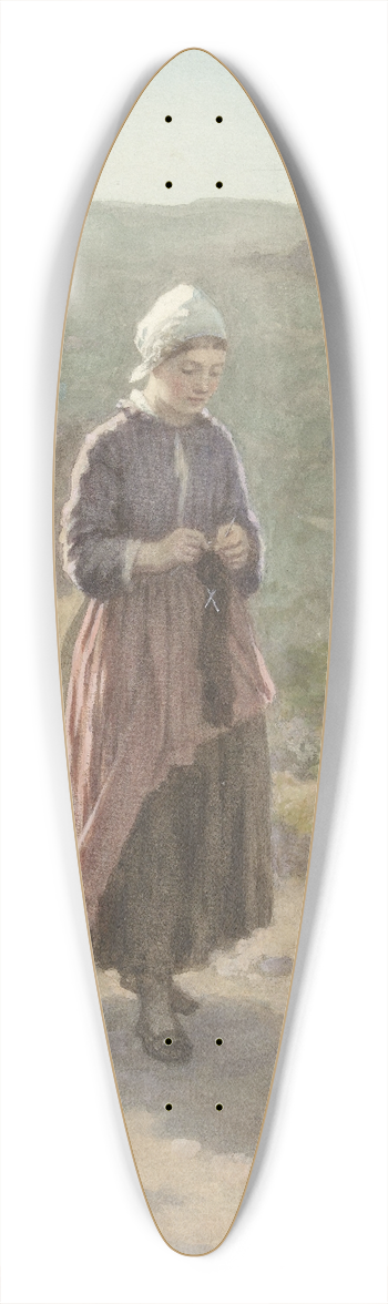 David Adolph Constant Artz - In de duinen te Zandvoort 39.3 inch art pintail longboard deck
