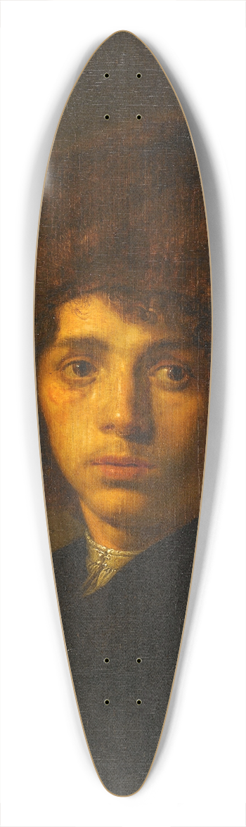 David Bailly - Young Man with a Fur Hat 39.3 inch art pintail longboard deck