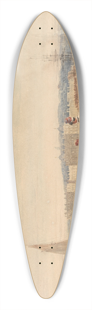 David Cox - Greenwich 39.3 inch art pintail longboard deck